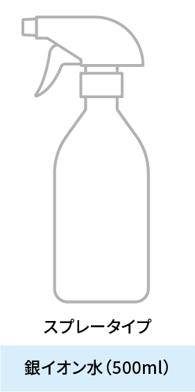 スプレータイプ銀イオン水（500ml）