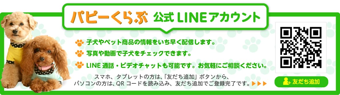 パピーくらぶ公式LINEアカウント